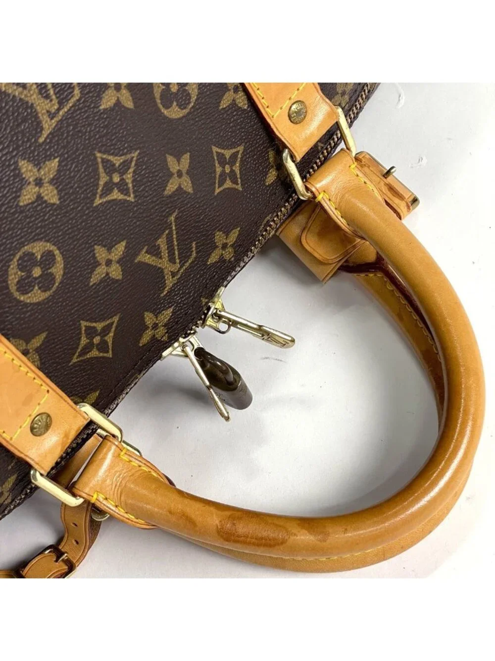 Louis Vuitton Keepall Bandouliere 60 Boston Bag Monogram Brown
